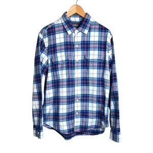 BONOBOS Flannel Shirt 100% Cotton Button Down Plaid Print Men's Large